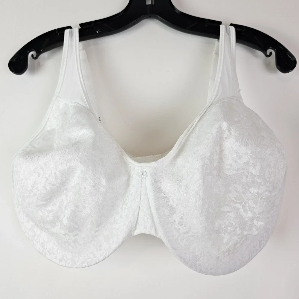 Bali Minimizer Bra Passion for Comfort Full-Coverage‎ Underwire 3385 White 40DDD